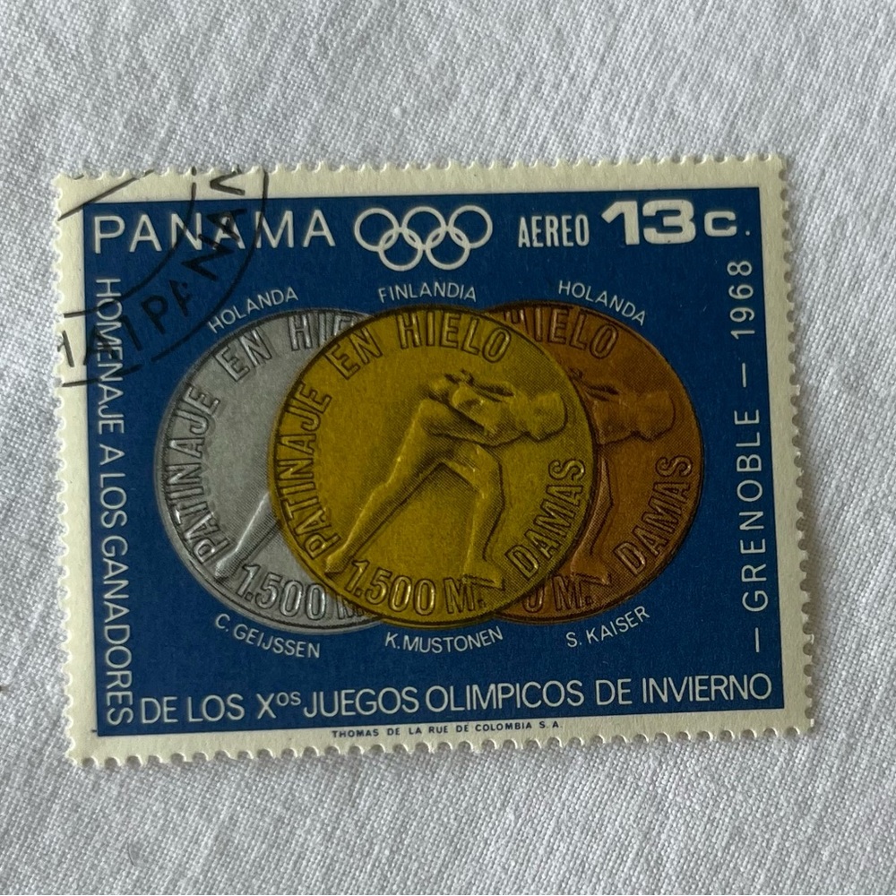 1968 Panama Olympics Granada 🇬🇩 Aereo Stamp